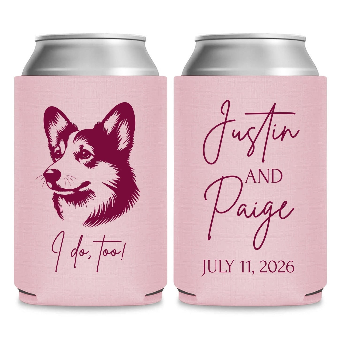Pet Wedding Can Coolers