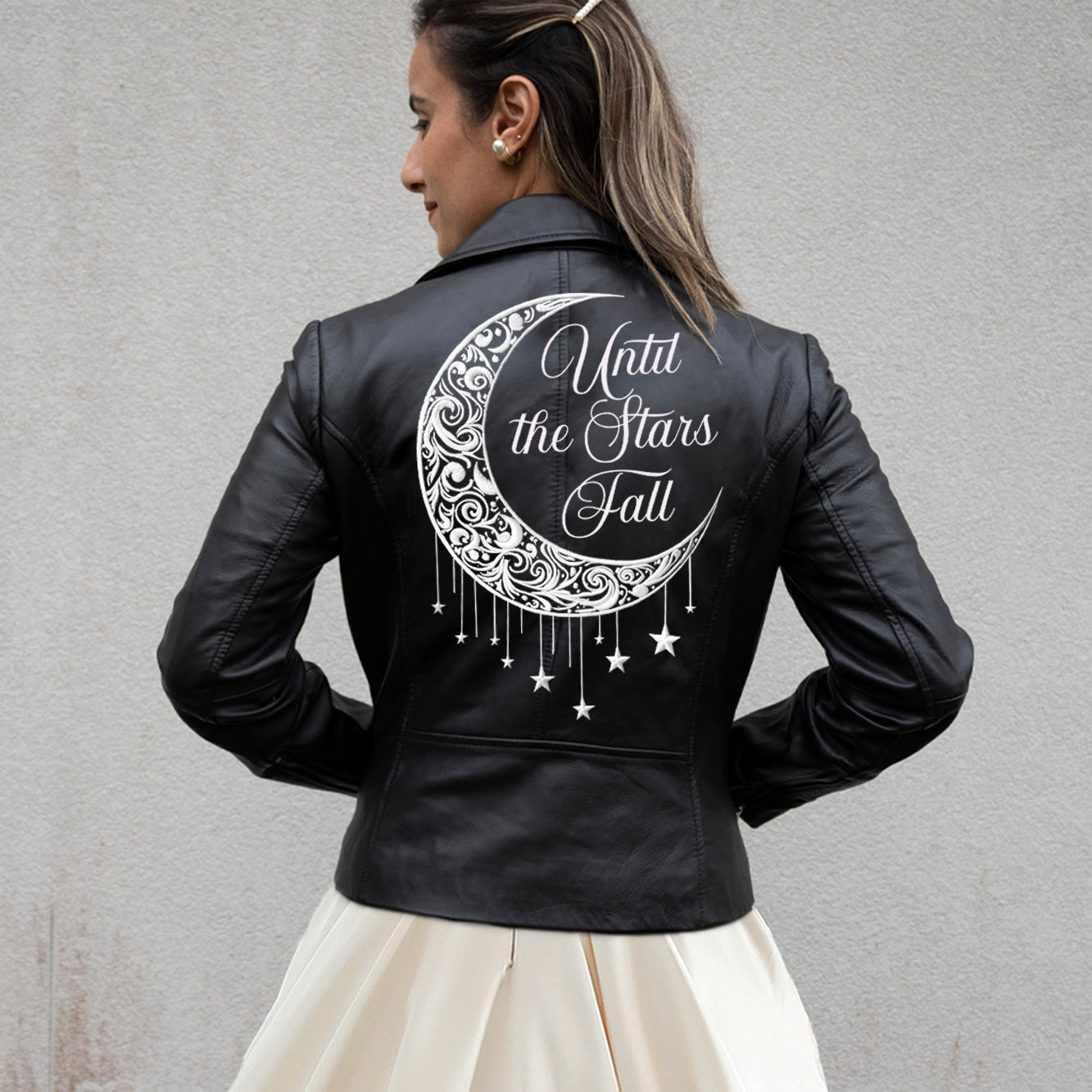 (Real Leather) Until The Stars Fall Leather Jacket