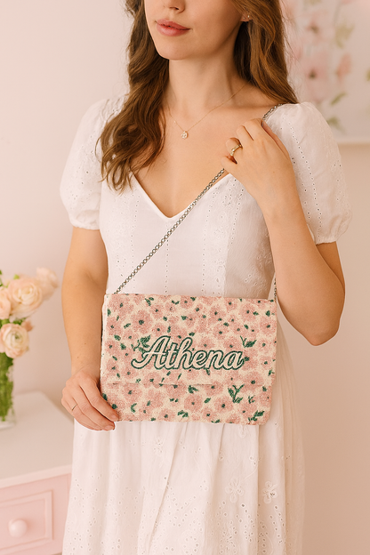 Blush Floral Clutch - HHFC