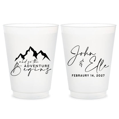 Custom Wedding Frosted Cups (CS 300)