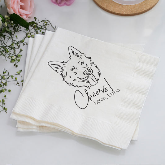 Pet Wedding Paper Napkins (12)