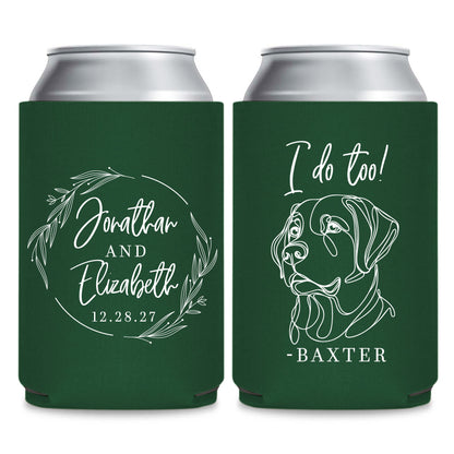 I Do Too (Pet Dog) Wedding Can Cooler Favors (326)