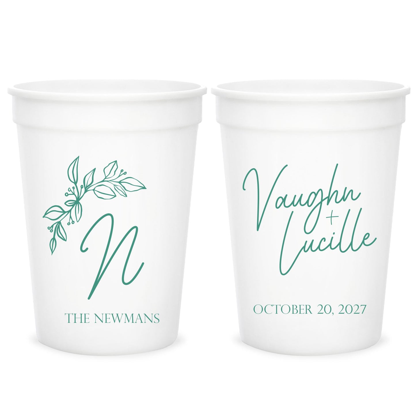 Personalized Wedding Stadium Cups (CS 371)