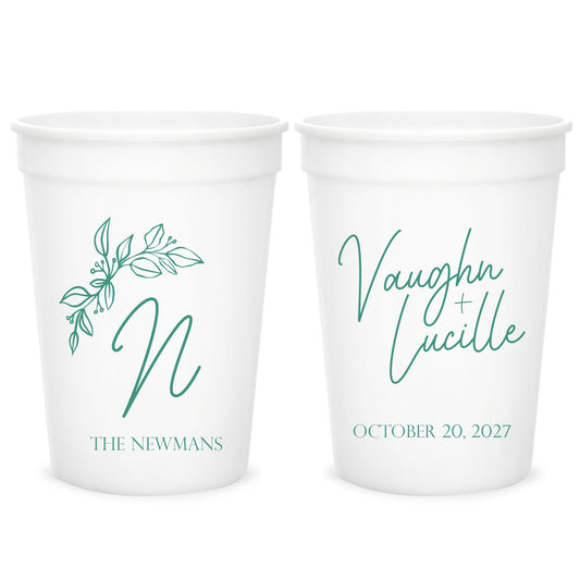 Personalized Wedding Stadium Cups (CS 371)