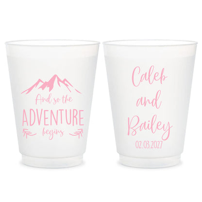 Customized Wedding Frosted Cups (CS 381)