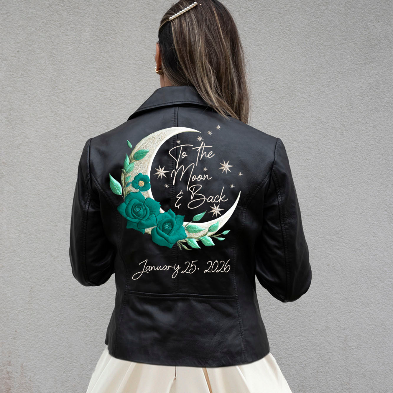 (Real Leather) To The Moon And Back Leather Jacket