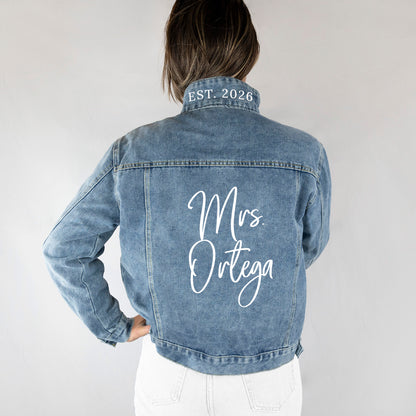 (Blue Denim) Bachelorette Party Denim Jackets