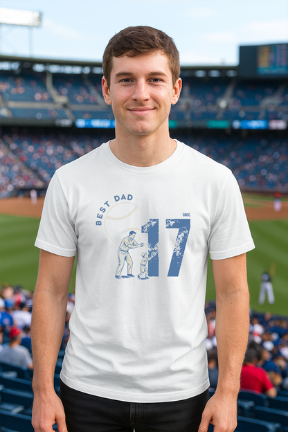 Best Dad Since 17 Baseball Shirt | Retro Sports Tee