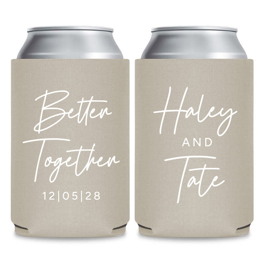 Better Together Wedding Can Coolers (PK411)