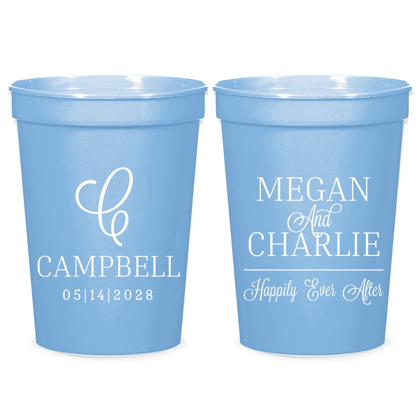 Personalized Stadium Cup Wedding Favors (PK412)