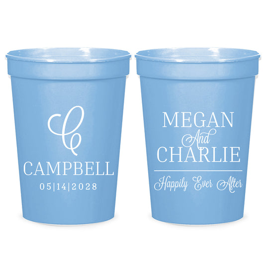 Personalized Stadium Cup Wedding Favors (PK412)