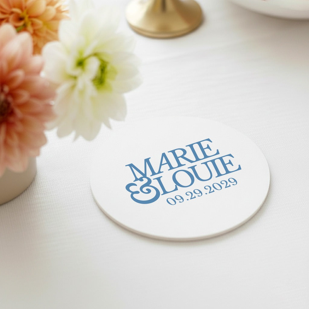 Custom Names Minimalist Coasters