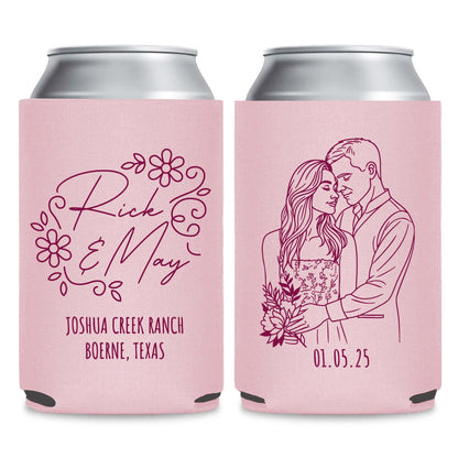 Couples Portraits and Photos Can Coolers