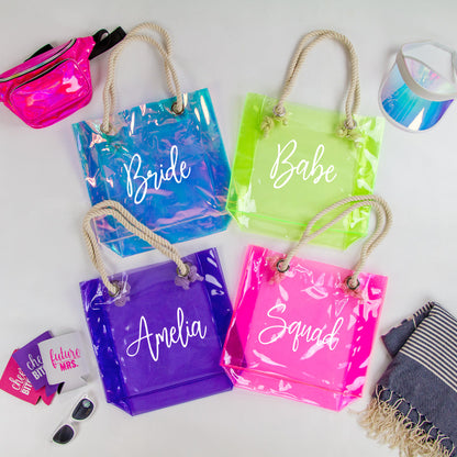 Clear Beach Tote Bag