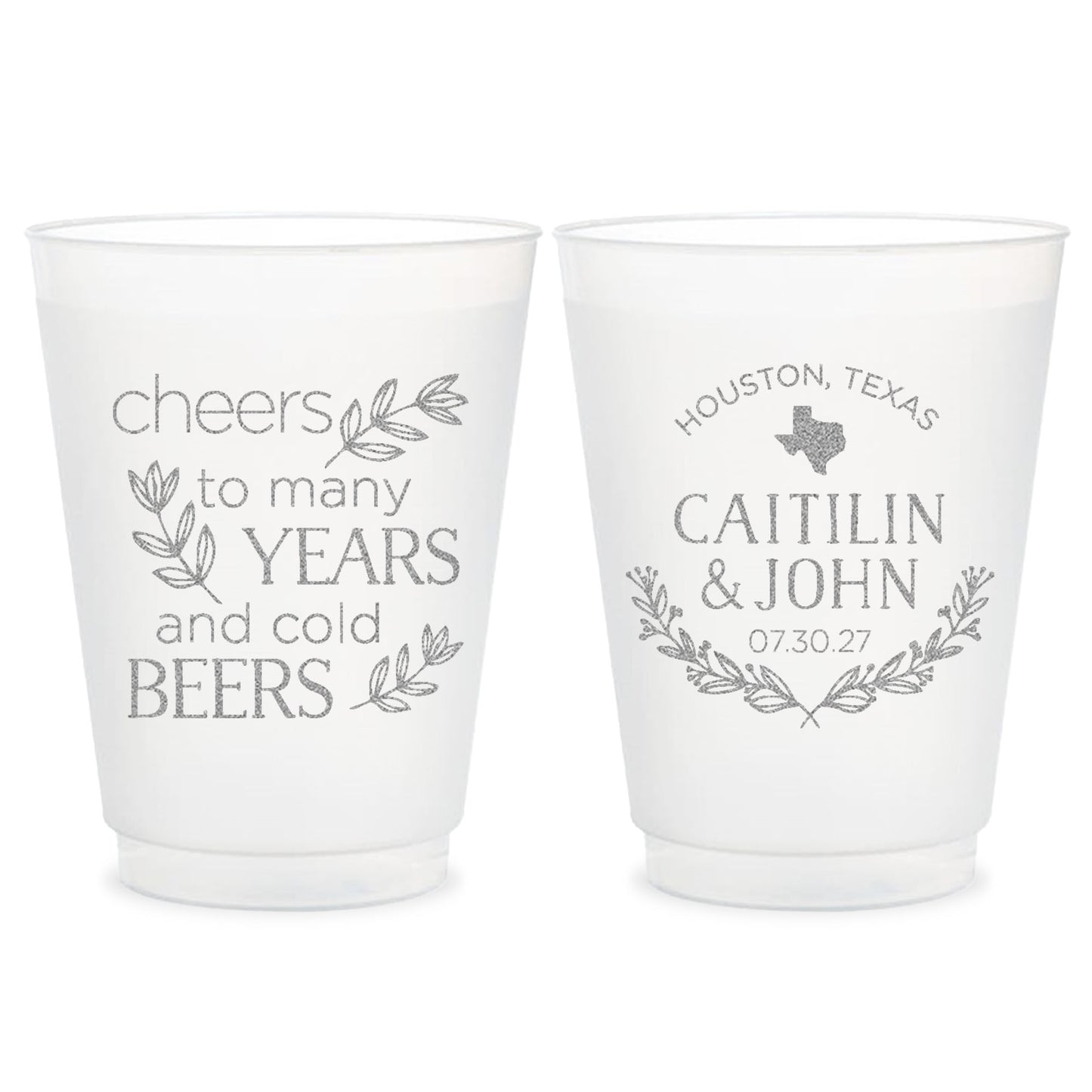 Wedding Frosted Cups  (CS 51)