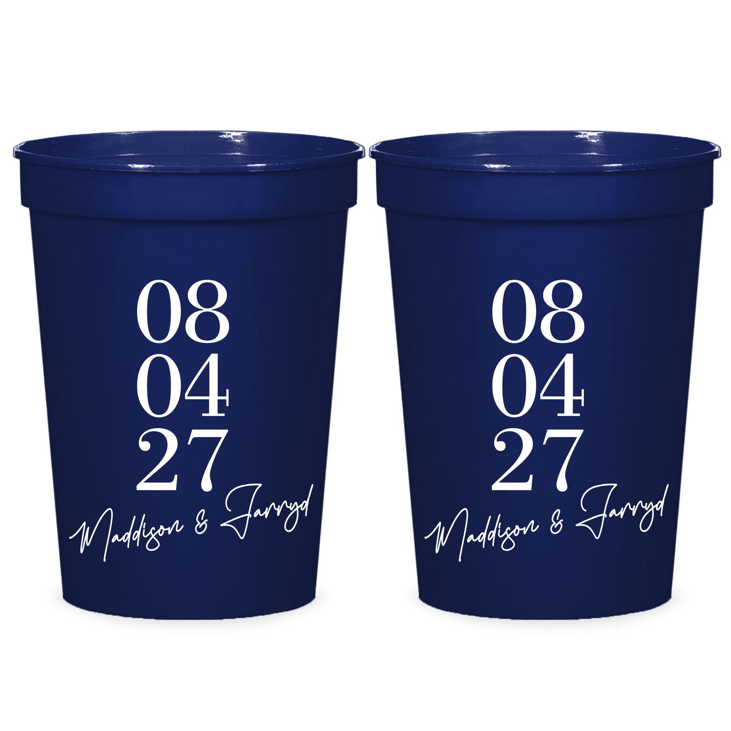 Customized Wedding Stadium Cups (CS 541)