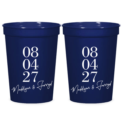 Customized Wedding Stadium Cups (CS 541)