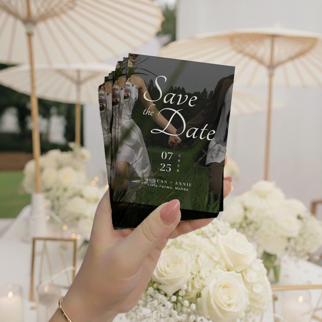 Custom Photo Wedding Magnet Favors