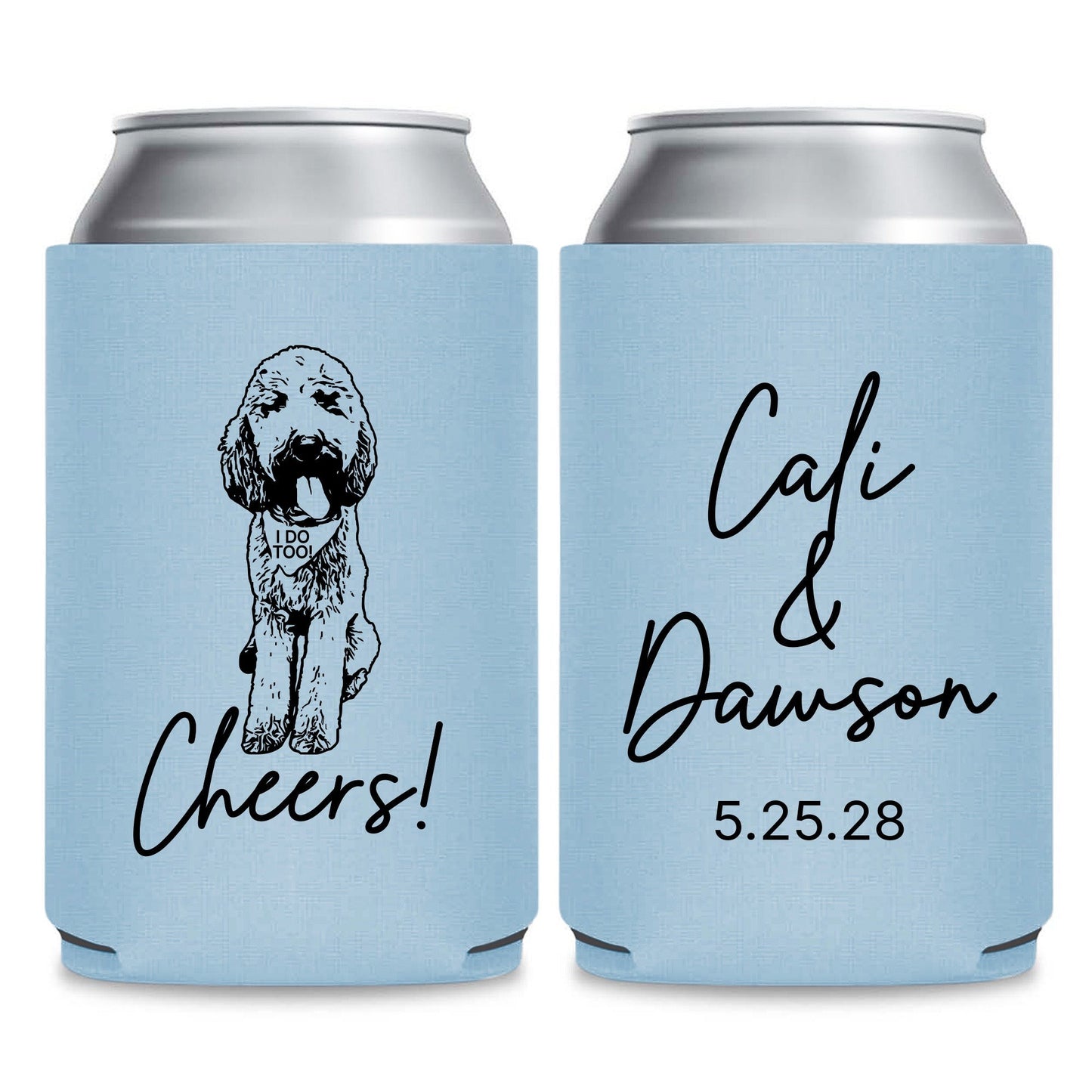 Pet Wedding Can Coolers