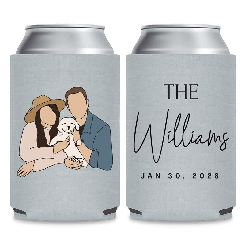 Couples Portraits and Photos Can Coolers