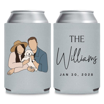 Couples Portraits and Photos Can Coolers