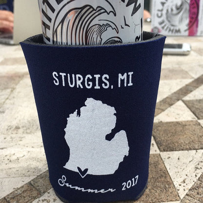 Personalized State Pride Texas Wedding Can Coolers (CS 5)