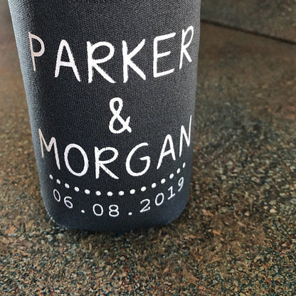 Personalized State Pride Texas Wedding Can Coolers (CS 5)