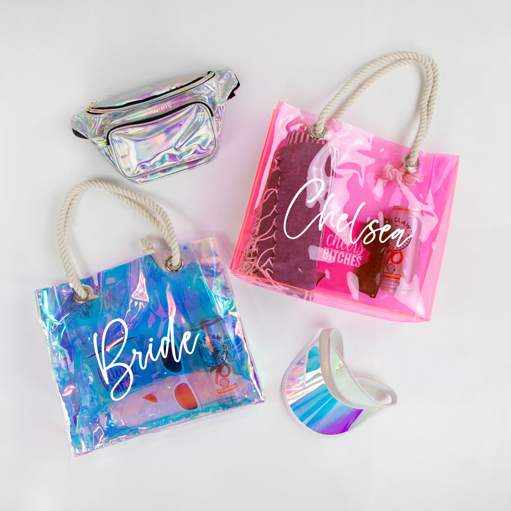 Clear Beach Tote Bag