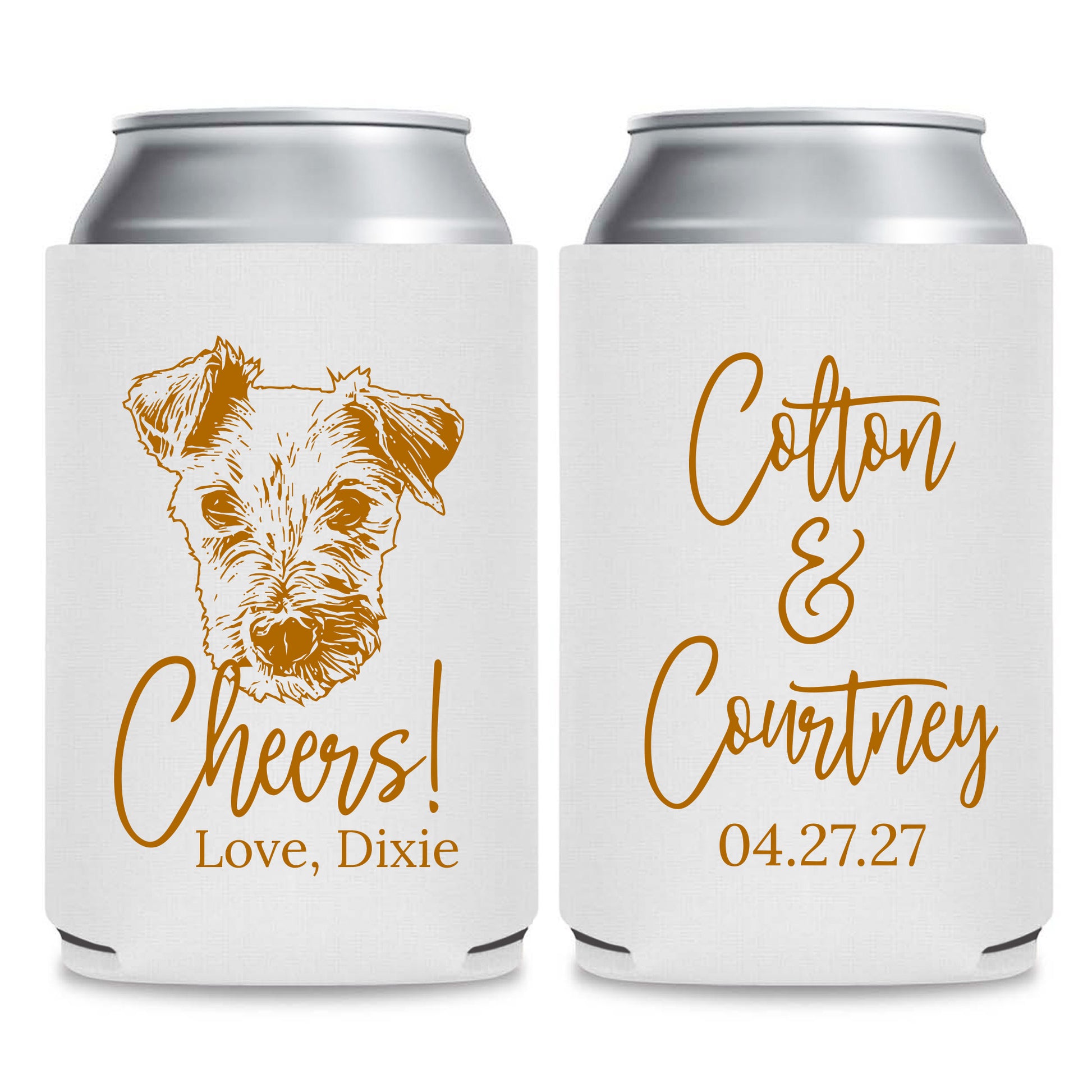 Pet Wedding Can Coolers (606)