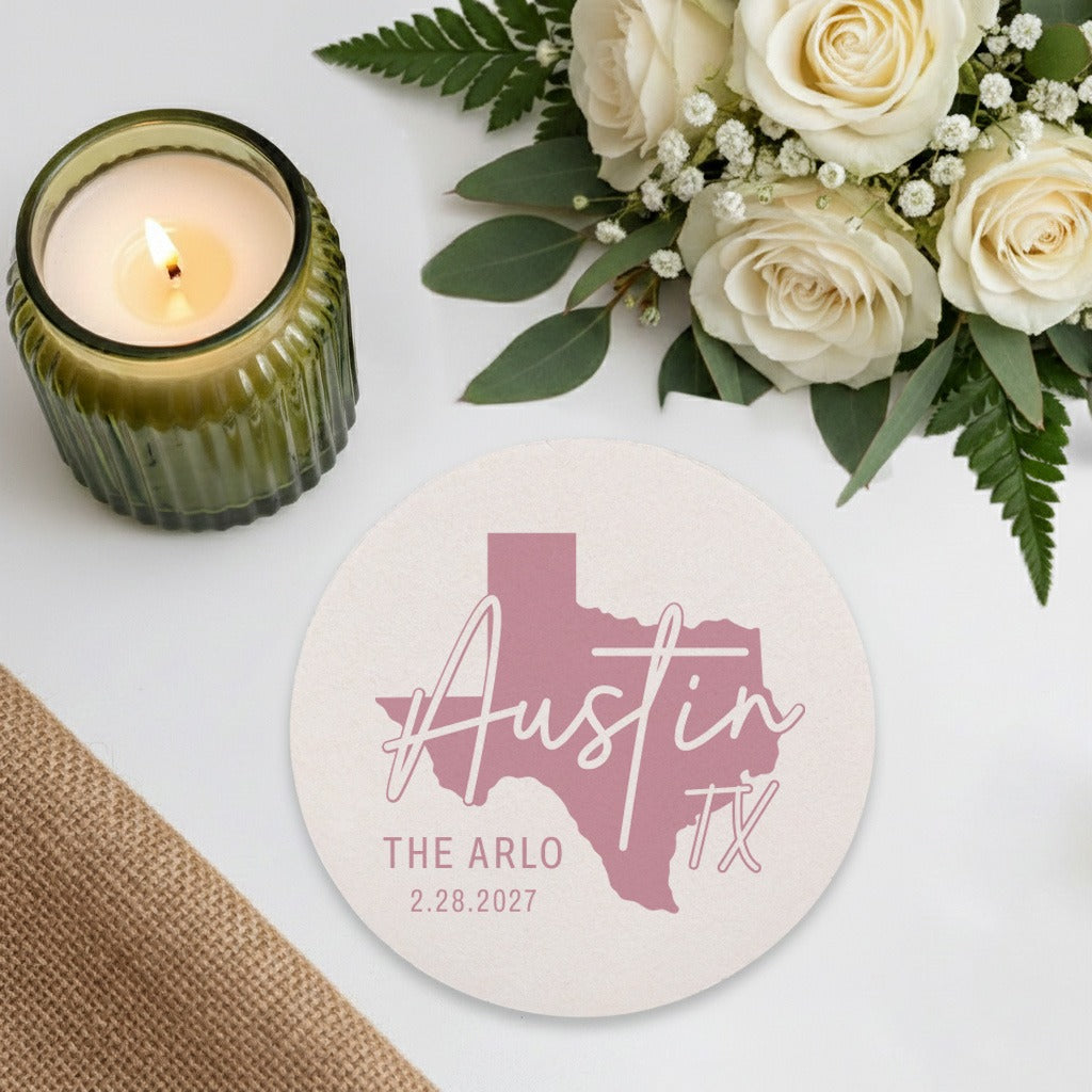 State Wedding Coasters