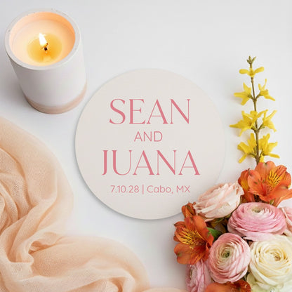 Custom Names Minimalist Coasters