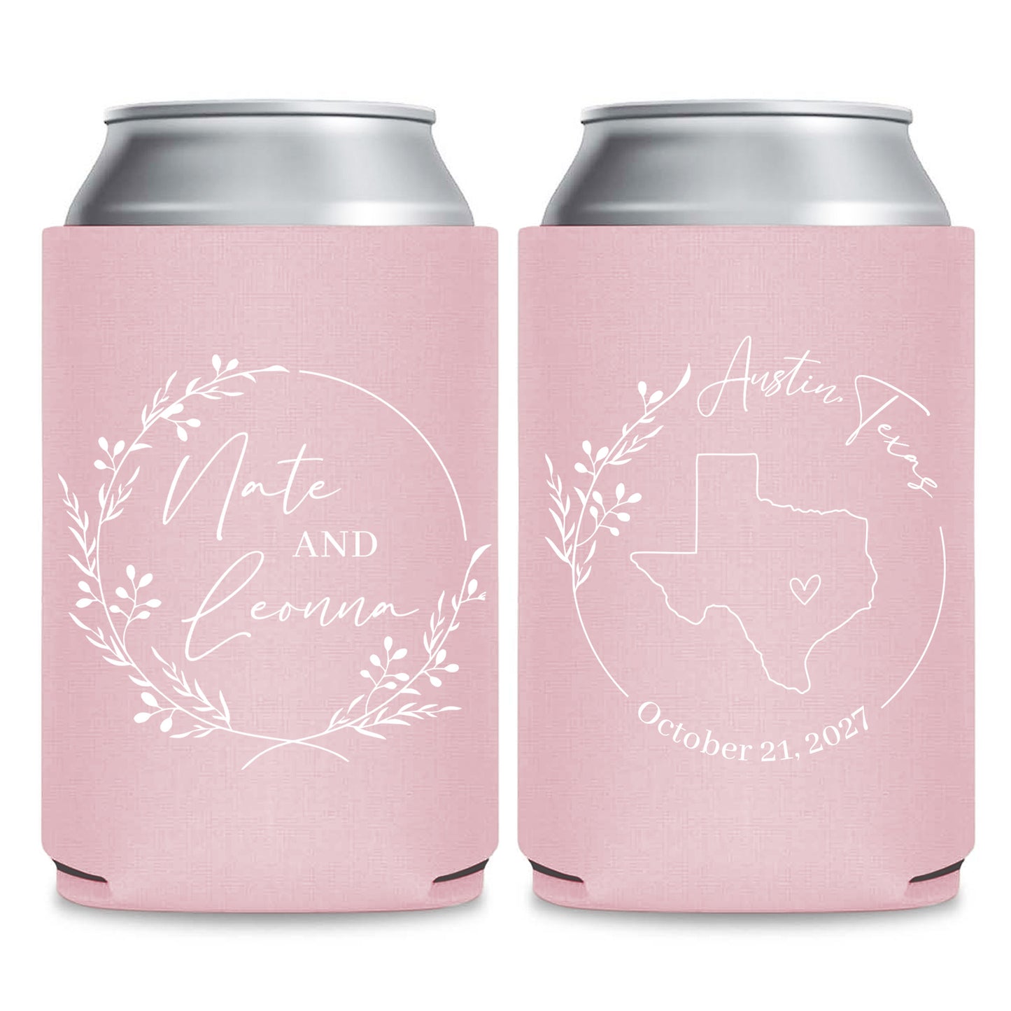 Personalized State Map Wedding can Cooler Favors (LP68)