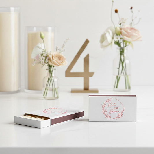 Custom Monogram Wedding Matchbox Favor (LP 68)