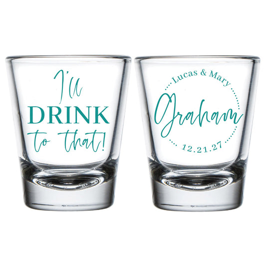 Personalized Wedding Shot Glasses (LP 69)