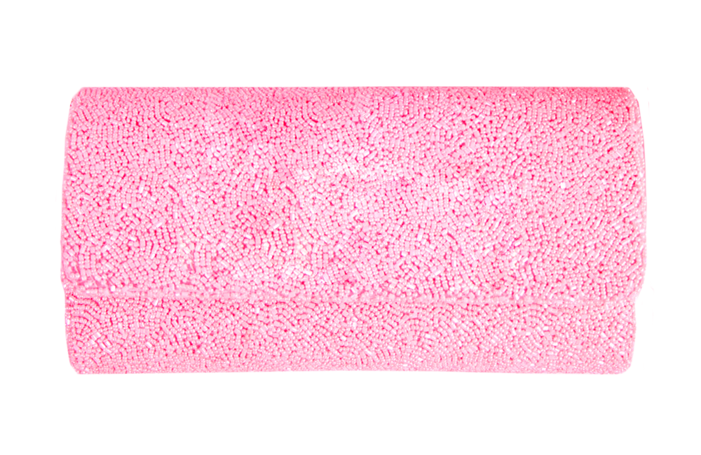 a roll of pink tissue on a white background