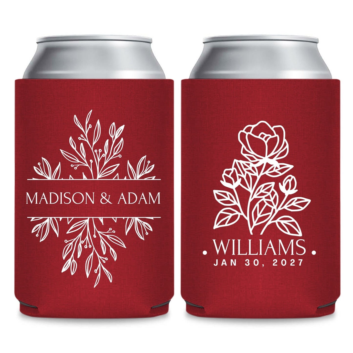 Floral Can Coolers