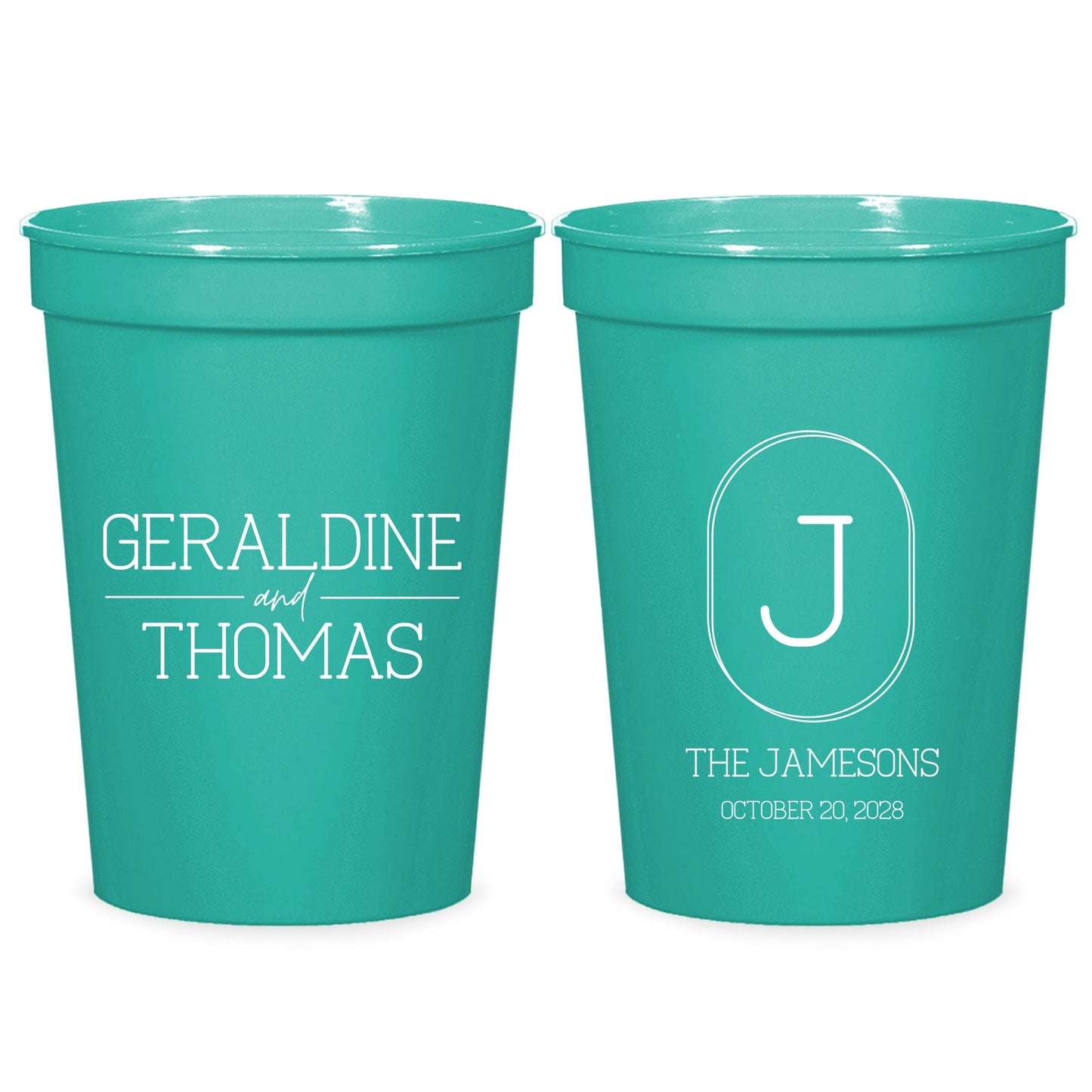 Custom Stadium Cups Wedding Favors (LP 83)