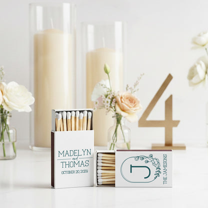 Personalized Wedding Matchbox with Names & Date (LP 44)