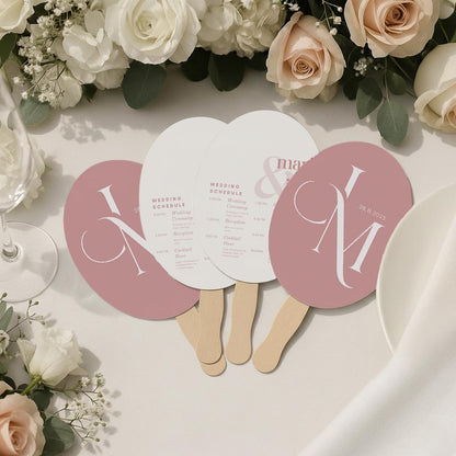 Personalized Hand Fan Wedding Favors (5)
