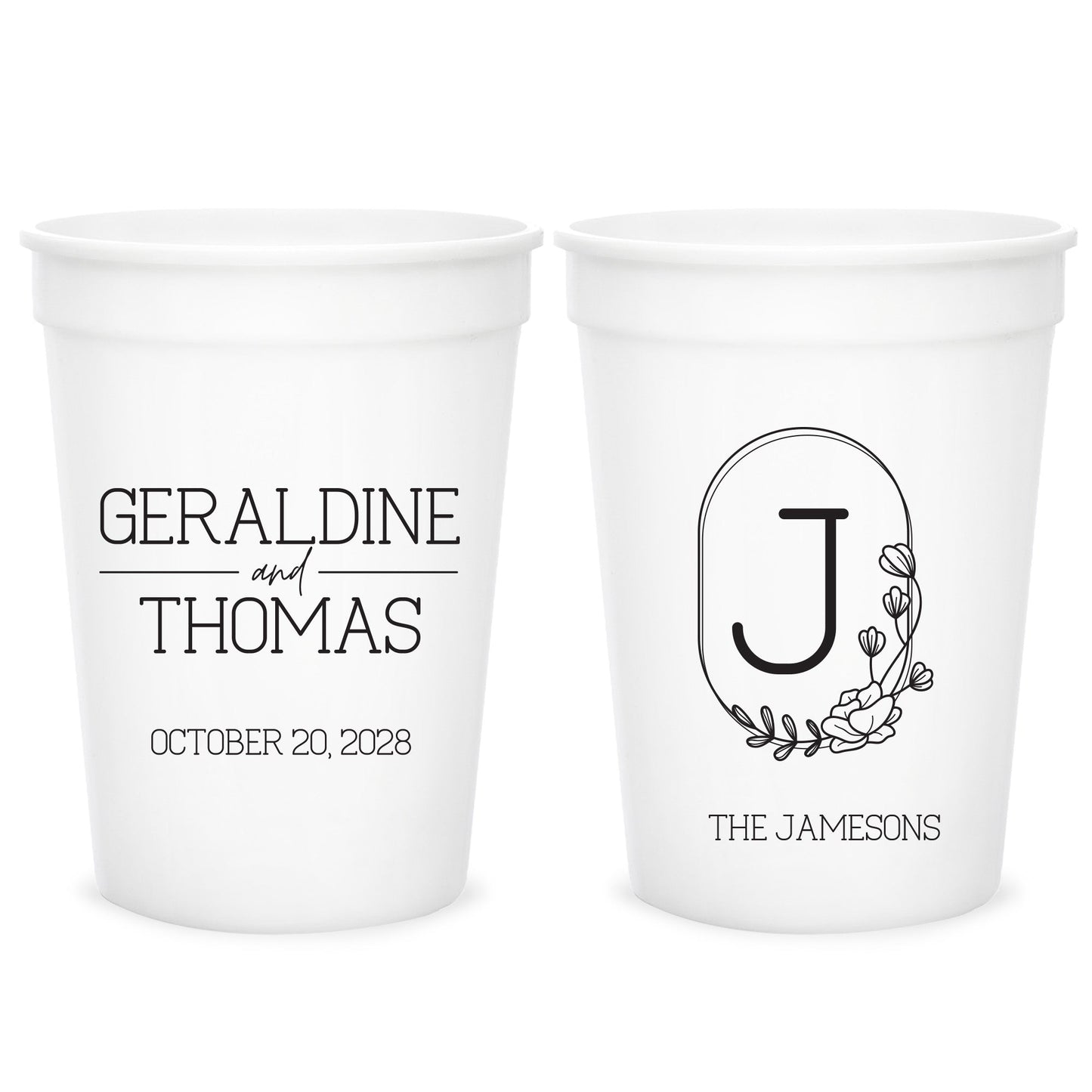Custom Wedding Stadium Cups (LP 86)