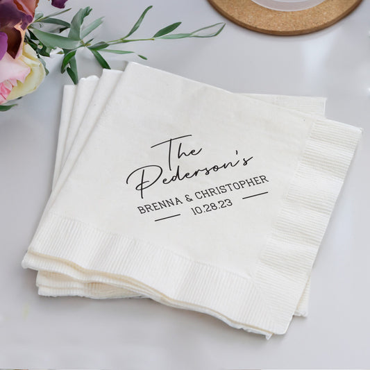 Customized Wedding Napkin Favors (LP 278)