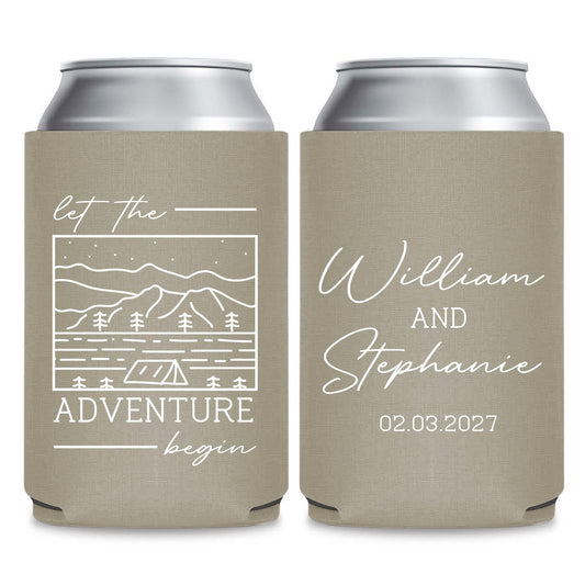 Let The Adventure Begin Wedding Can Coolers (LP 89)
