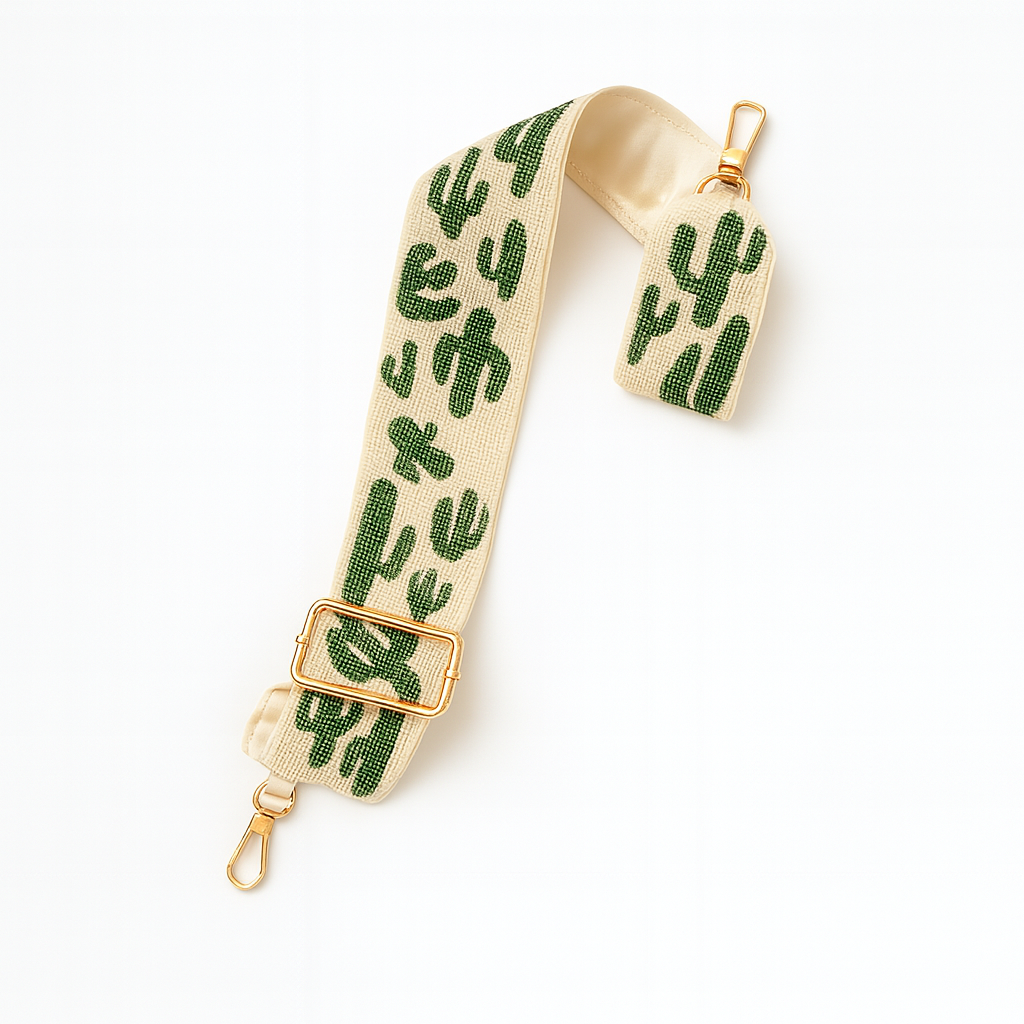 Cactus Beaded Camera Strap