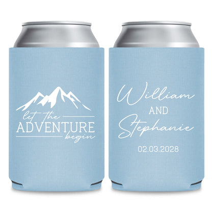 Let The Adventure Begin Wedding Beer Huggers (LP 90)