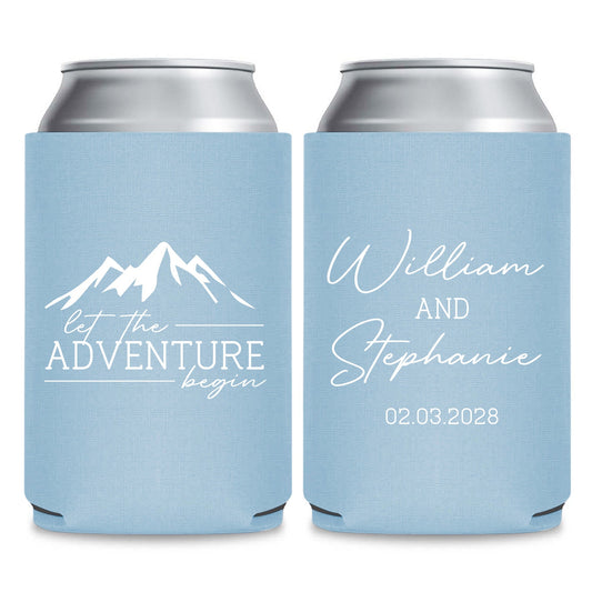 Let The Adventure Begin Wedding Beer Huggers (LP 90)