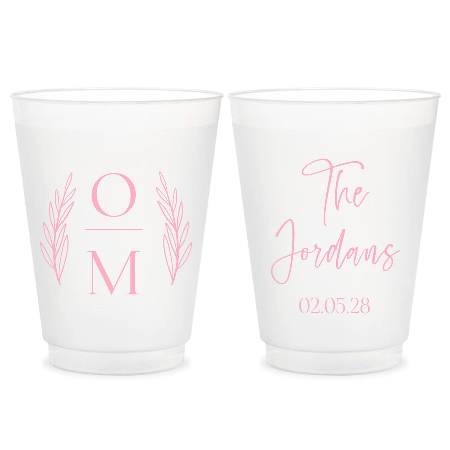 Custom Wedding Frosted Cups (LP 93)
