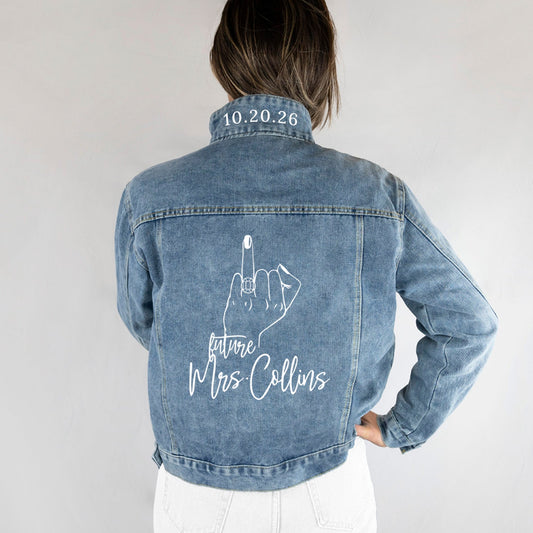 (Blue Denim) Customized Jean Jacket