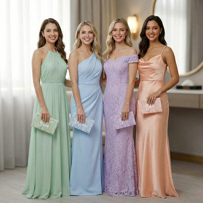 Bridesmaid Marbled Acrylic Clutch