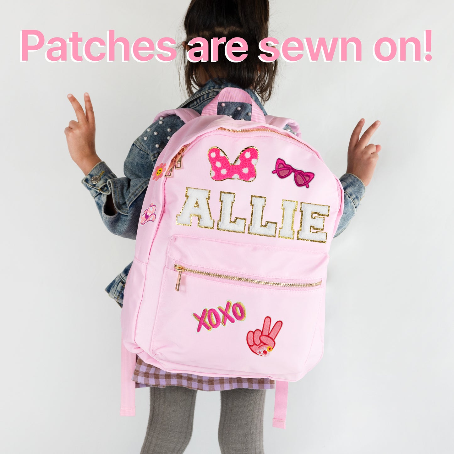 Personalized Kids Backpack with Patches