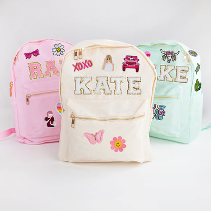 Personalized Patched Backpack for Kids